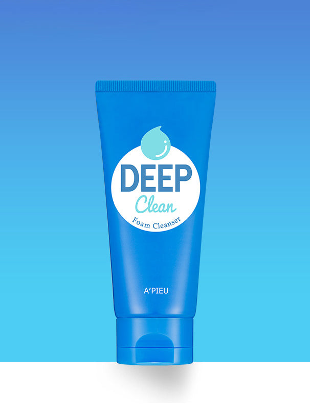 Deep Clean Foam Korean Skincare Cleanser Closeup