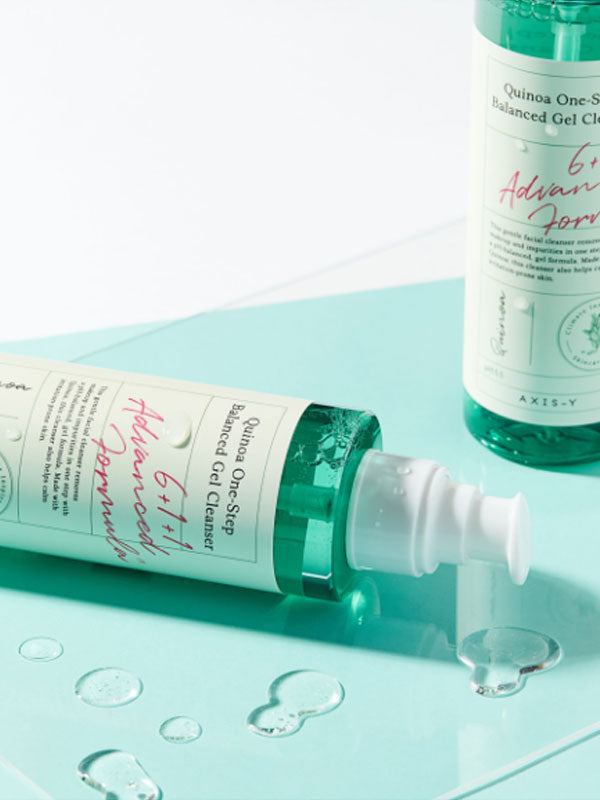 Quinoa One-Step Balanced Korean Skincare Gel Cleanser Front Side