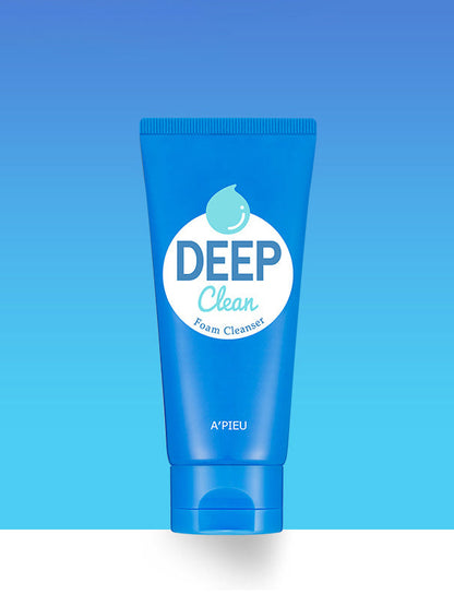 Deep Clean Foam Korean Skincare Cleanser Closeup