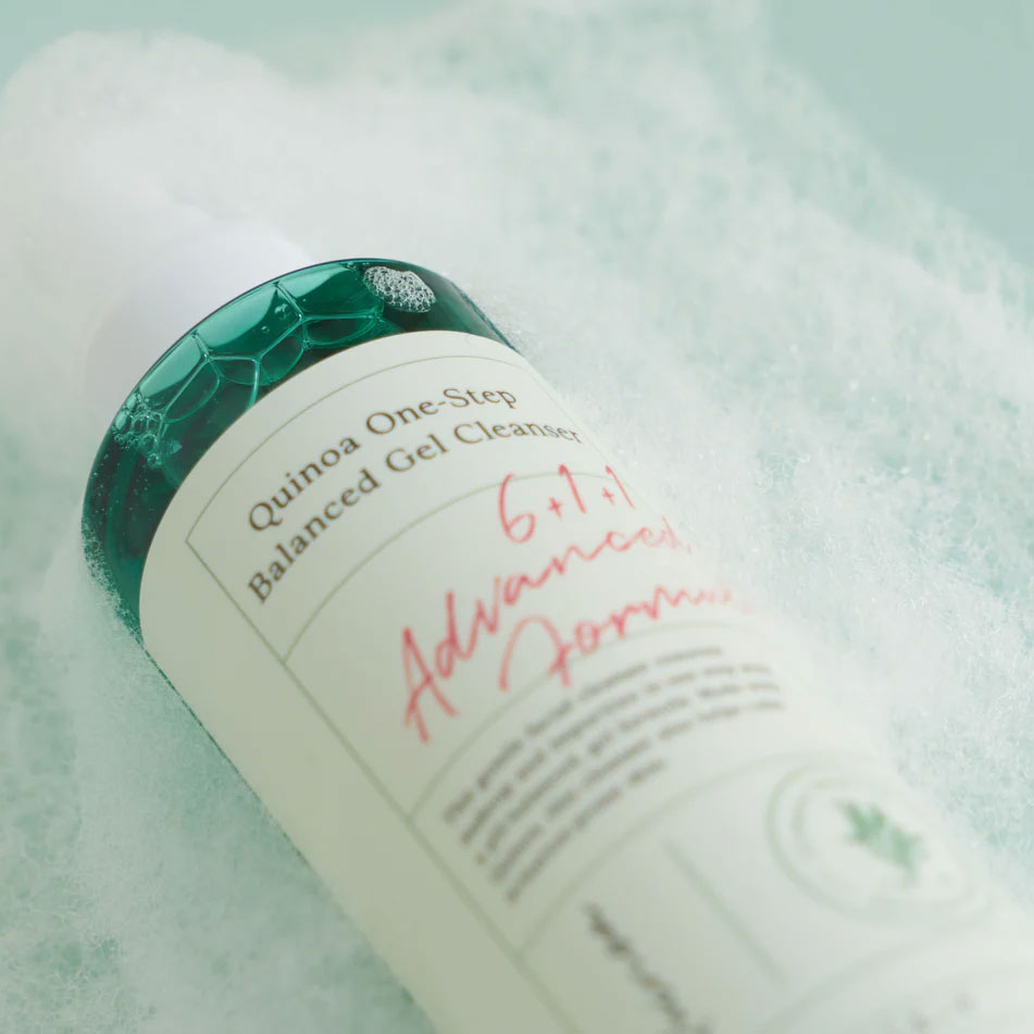 Quinoa One-Step Balanced Korean Skincare Gel Cleanser Back