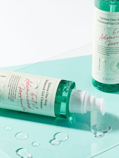 Quinoa One-Step Balanced Korean Skincare Gel Cleanser Front Side