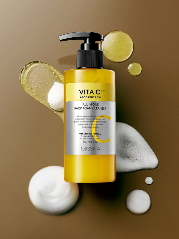  Vita C Plus All in One Pack Korean Skincare Foam Cleanser Front