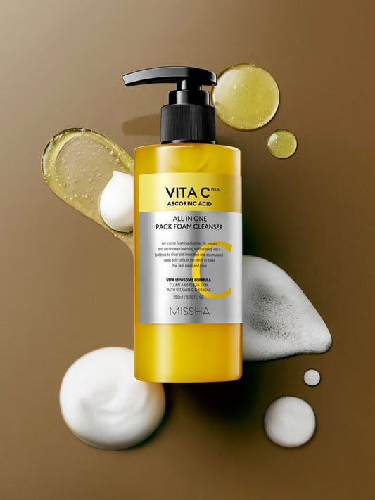  Vita C Plus All in One Pack Korean Skincare Foam Cleanser Front